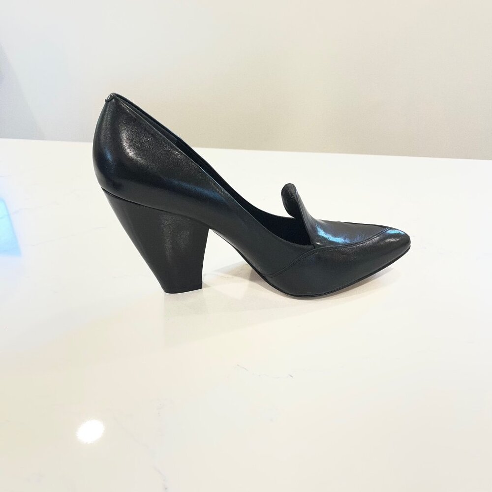Belle SIGERSON MORRISON 10 B Black Leather High Heels Pumps
